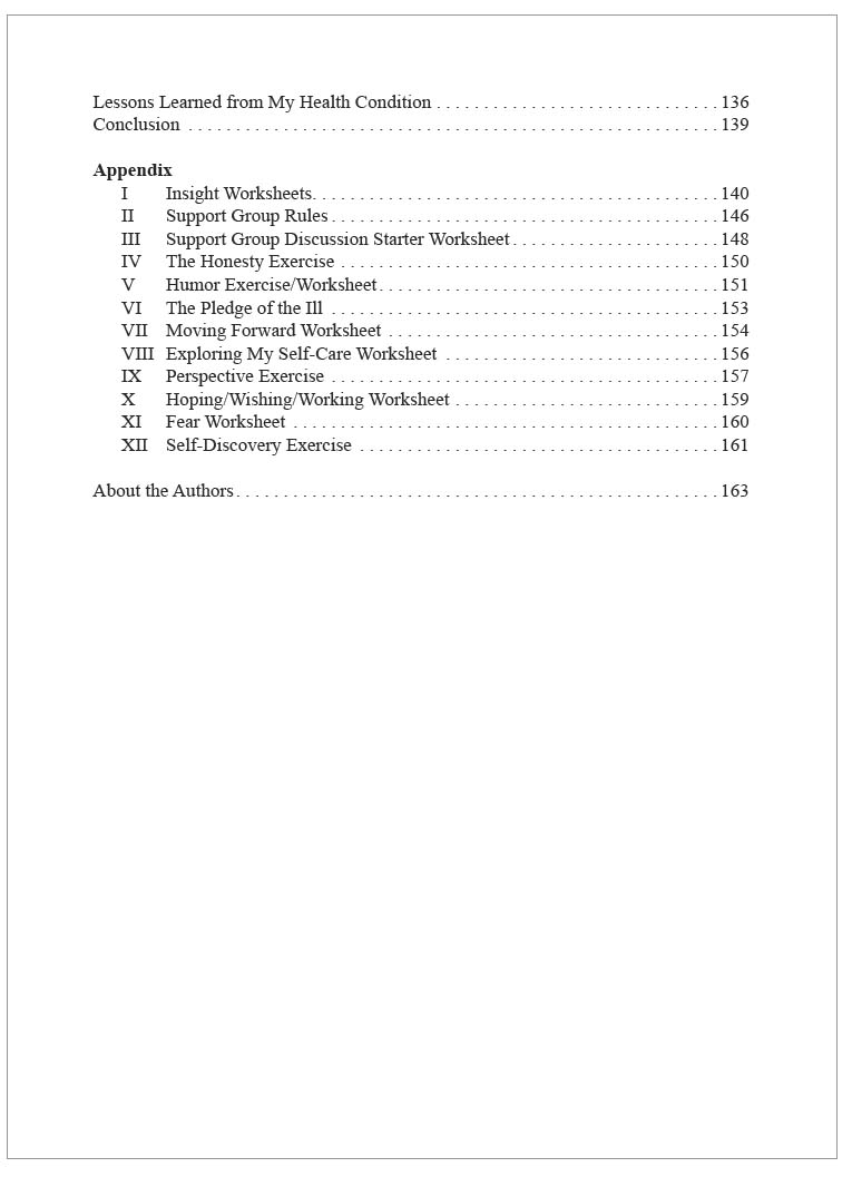 Dealing and Healing Table of Contents page 3