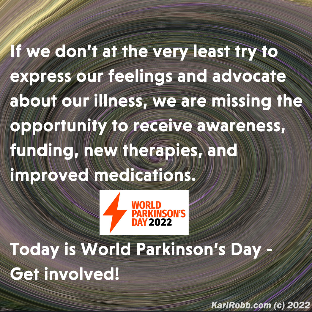 World Parkinsons Day 2022 Motivation Monday by Karl Robb